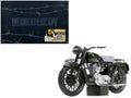 Triumph TR6 Trophy Motorcycle Dark Green (Weathered) 'The Great Escape' (1963) Movie Diecast Model by Corgi