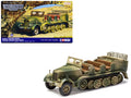 Krauss-Maffei Sd.Kfz.7 Medium Towing Half-Track AFV 'Luftwaffe FlaK Gun Artillery Tractor Tunisia' (1943) German Army 'Military Legends' Series 1/50 Diecast Model by Corgi