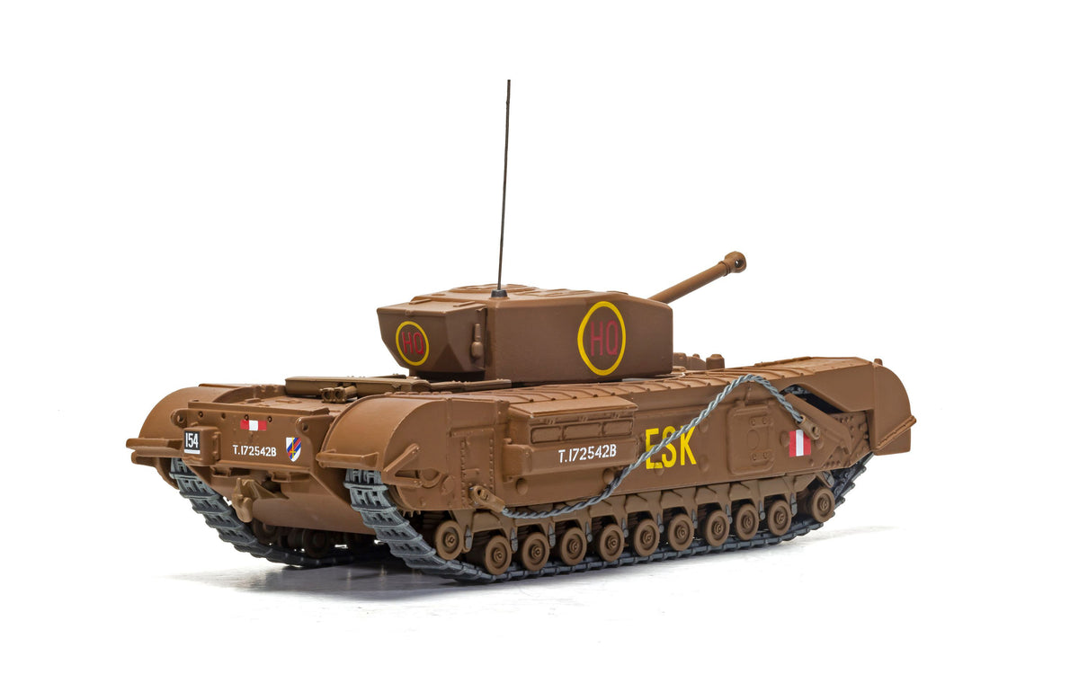 Churchill Mk.III Tank 'ESK Squadron HQ C Squadron 3rd Battalion Scots Guards 6th Guards Armoured Brigade' (1943) British Royal Army 'Military Legends' Series 1/50 Diecast Model by Corgi