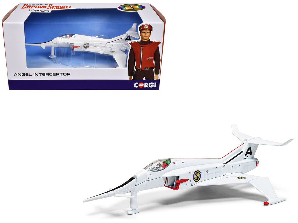 Angel Interceptor Aircraft 'World Army Air Force' White 'Captain Scarlet and the Mysterons' (1967-1968) TV Series Diecast Model by Corgi