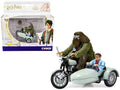 Motorcycle and Sidecar Light Green with Harry and Hagrid Figures 'Harry Potter and the Deathly Hallows Part 1' (2010) Movie Diecast Motorcycle Model  by Corgi