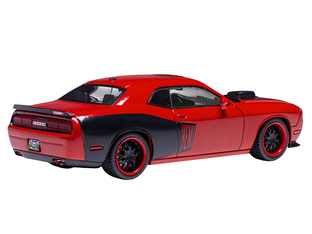 2009 Dodge Challenger SRT8 Red with Black Accents 1/43 Diecast Model by IXO Models
