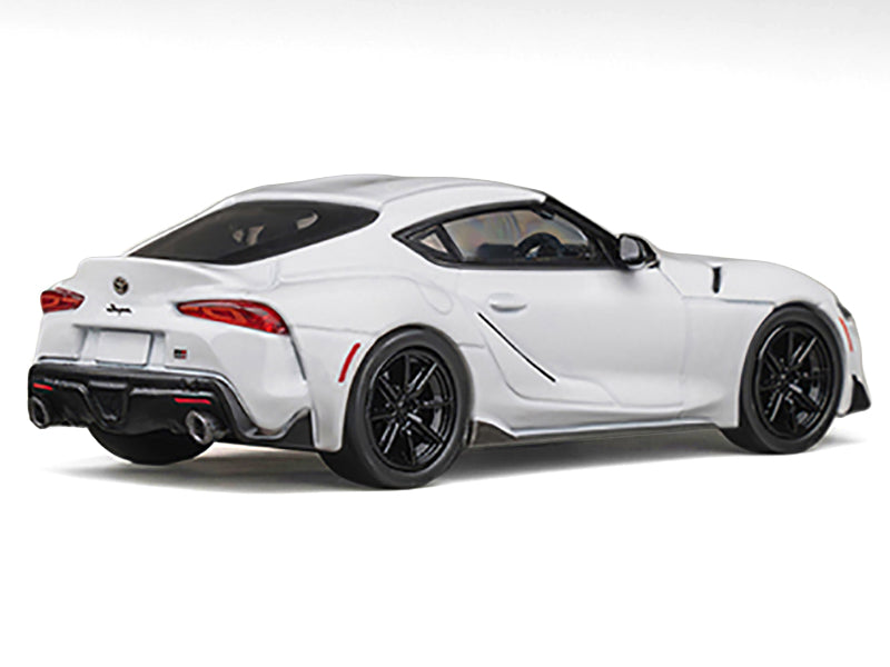 Toyota GR Supra RHD (Right Hand Drive) White Metallic 1/64 Diecast Model Car by CM Models