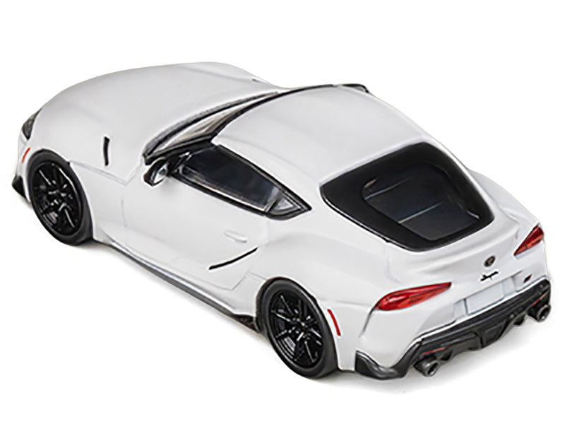 Toyota GR Supra RHD (Right Hand Drive) White Metallic 1/64 Diecast Model Car by CM Models