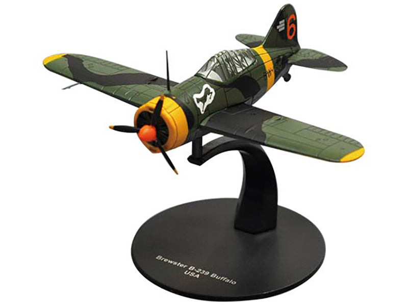 Brewster F2A Buffalo Fighter Aircraft '3rd Squadron Lentolaivue 24' Finnish Air Force 1/72 Diecast Model by DeAgostini