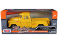 1957 Chevrolet 3100 Stepside Pickup Truck Yellow 'Timeless Legends' Series 1/24 Diecast Model Car by Motormax