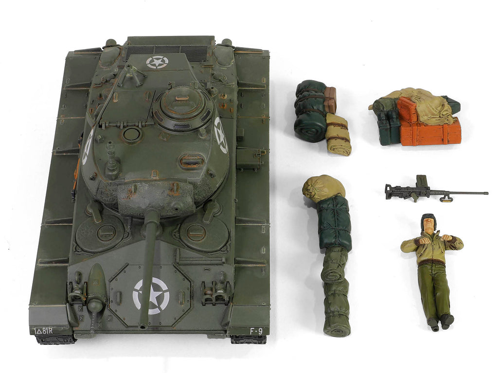 M24 Chaffee Light Tank '8th Armored Division 36th Tank Batallion, Rheinberg Germany World War II' (1945) United States Army 'Armoured Fighting Vehicle' Series 1/32 Diecast Model by Forces of Valor