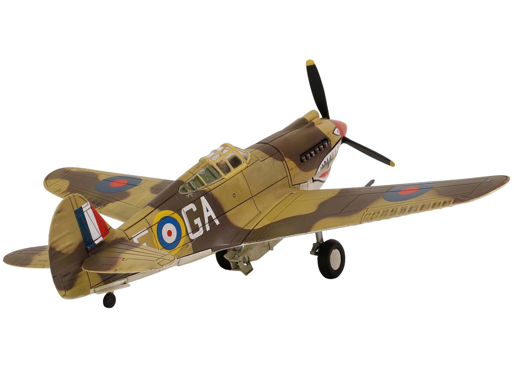 Curtiss P-40B Tomahawk MK IIB Aircraft Fighter '112 Squadron (Royal Air Force) AK402 GA-F North Africa' (October 1941) 'WW2 Aircrafts Series' 1/72 Diecast Model by Forces of Valor