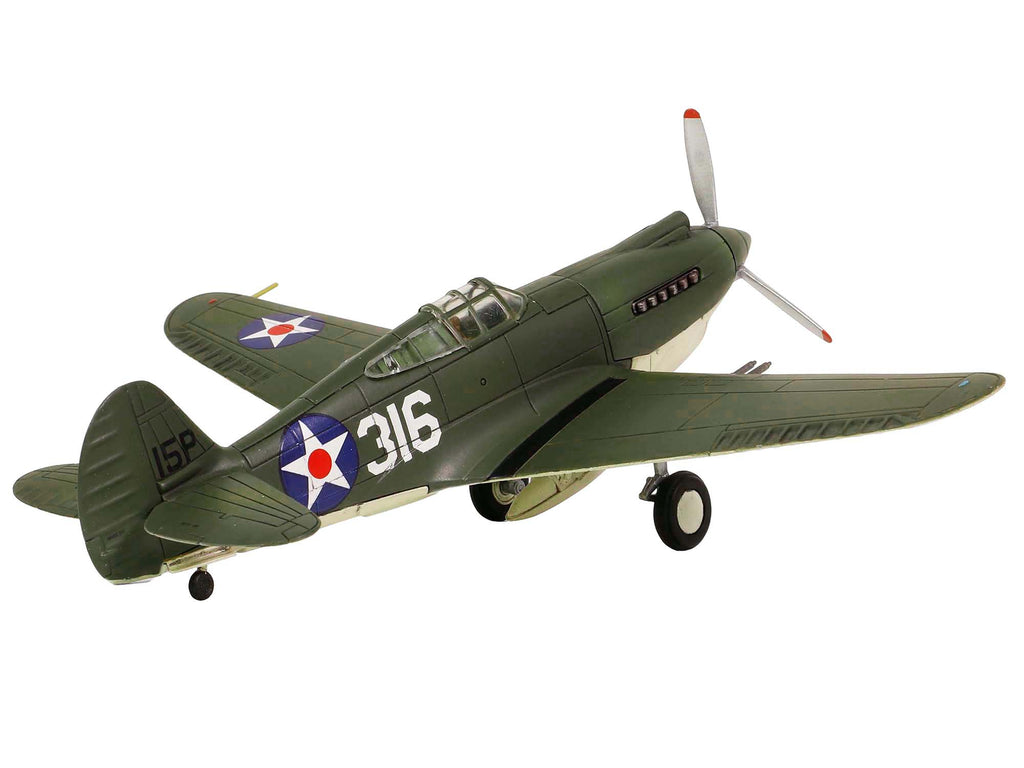 Curtiss P-40B HAWK 81A-2 (P-8127) Aircraft Fighter '47th Pursuit Squadron (15th Pursuit Group) Serial : 316/15P Hawaiian Islands Pearl Habor' (7 December 1941) 'WW2 Aircrafts Series' 1/72 Diecast Model by Forces of Valor