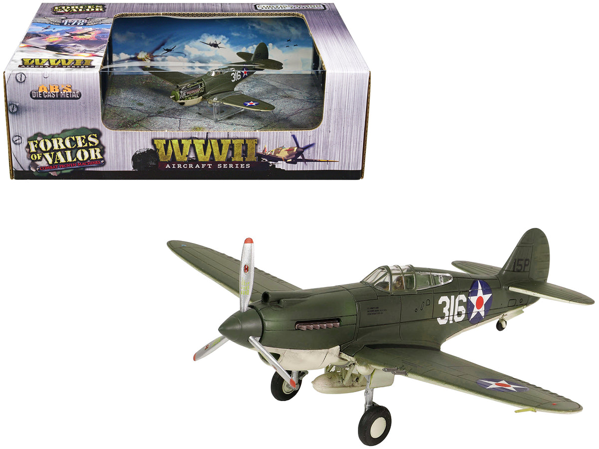 Curtiss P-40B HAWK 81A-2 (P-8127) Aircraft Fighter '47th Pursuit Squadron (15th Pursuit Group) Serial : 316/15P Hawaiian Islands Pearl Habor' (7 December 1941) 'WW2 Aircrafts Series' 1/72 Diecast Model by Forces of Valor