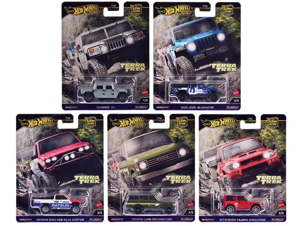 'Terra Trek' 5 piece Set 'Car Culture' 2024 Series C Diecast Model Cars by Hot Wheels