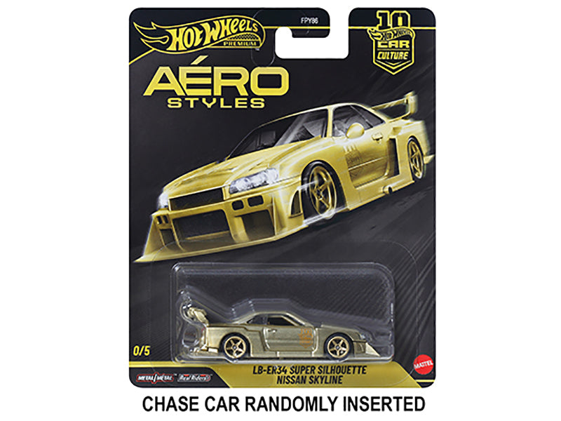 'Aero Styles' 5 piece Set 'Car Culture 10th Anniversary' 2026 Series U Diecast Model Cars by Hot Wheels