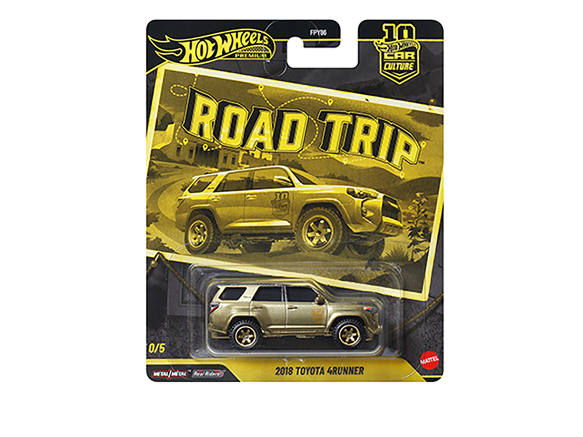 'Road Trip' 5 piece Set 'Car Culture 10th Anniversary' Series V Diecast Model Cars by Hot Wheels