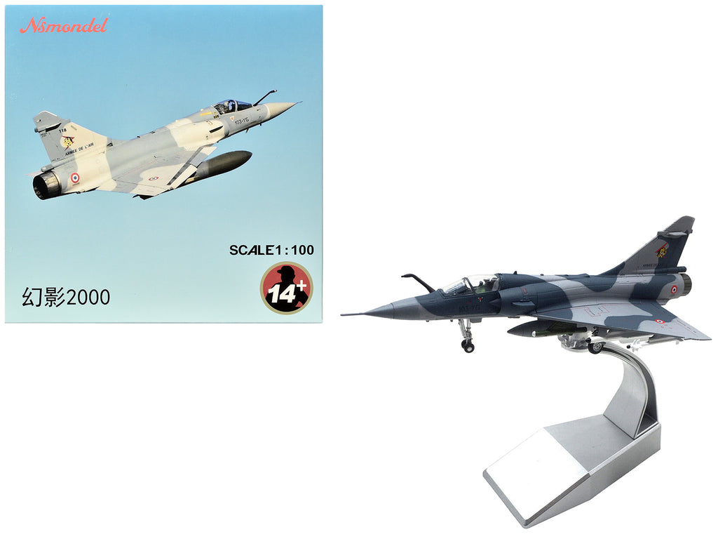 Dassault Mirage 2000C Fighter Aircraft 'EC 1/12 Cambresis SPA 162 Tigre NATO Tiger Meet Belgium' (2009) Armee de l'Air (French Air Force)  1/100 Diecast Model Airplane