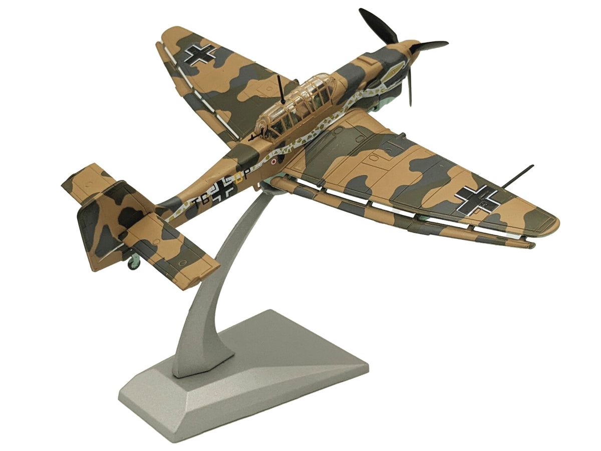 Junkers Ju 87R Trop Stuka Bomber Aircraft 'Immelmann 6./StG 2 Libya' (1941) German Luftwaffe 1/72 Diecast Model Airplane