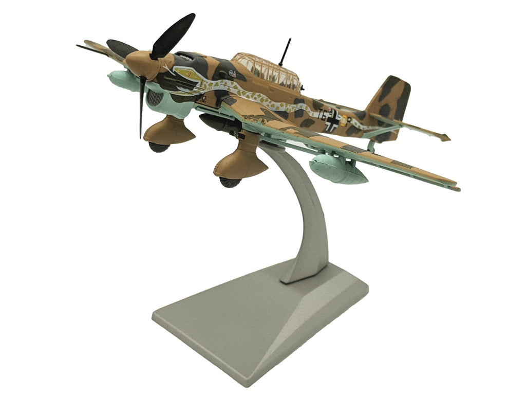 Junkers Ju 87R Trop Stuka Bomber Aircraft 'Immelmann 6./StG 2 Libya' (1941) German Luftwaffe 1/72 Diecast Model Airplane