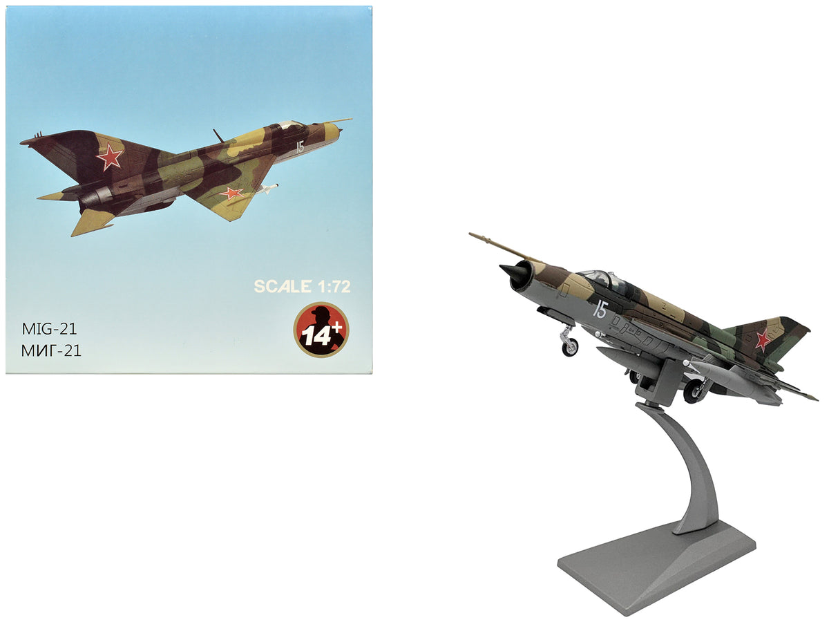 Mikoyan-Gurevich MiG-21SM Fishbed-J Fighter Aircraft 'Soviet Air Force' 1/72 Diecast Model Airplane