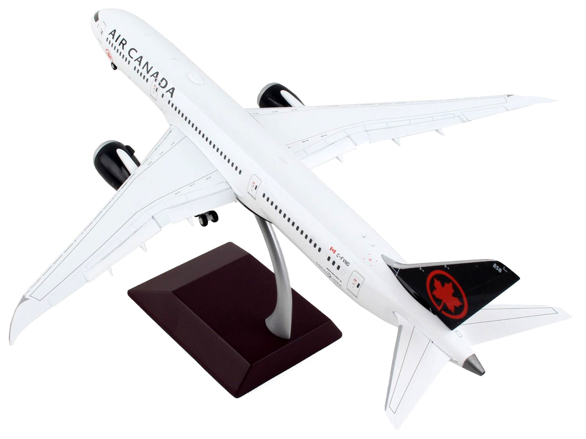 Boeing 787-9 Commercial Aircraft with Flaps Down 'Air Canada' White with Black Tail 'Gemini 200' Series 1/200 Diecast Model Airplane by GeminiJets