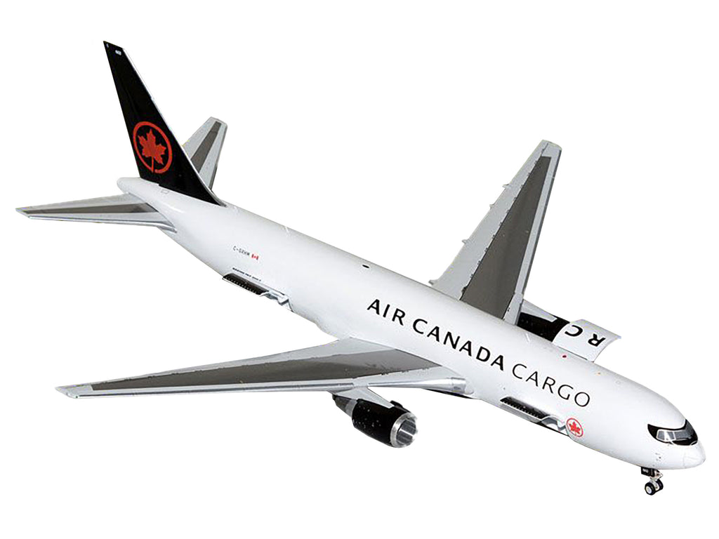 Boeing 767-300F Commercial Aircraft 'Air Canada Cargo' (C-GXHM) White with Black Tail 'Gemini 200 - Interactive Series' 1/200 Diecast Model Airplane by GeminiJets