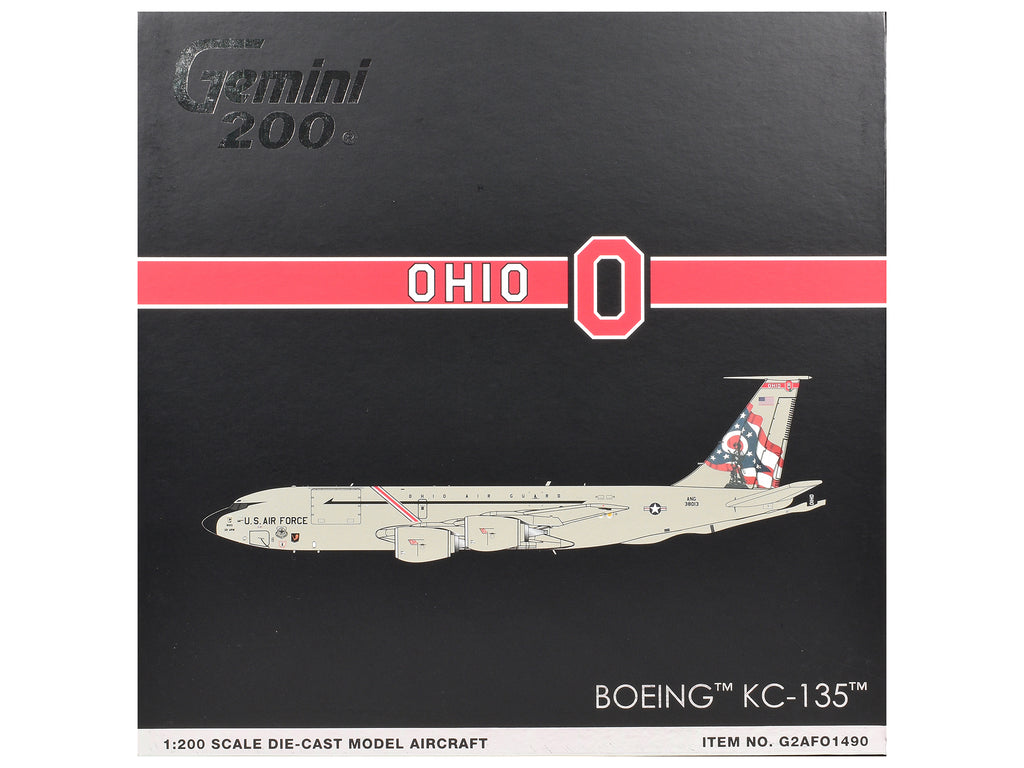 Boeing KC-135 Stratotanker Tanker Aircraft '63-8013 Ohio Air National Guard' United States Air Force 'Gemini 200' Series 1/200 Diecast Model Airplane by GeminiJets