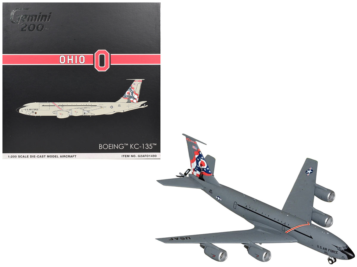 Boeing KC-135 Stratotanker Tanker Aircraft '63-8013 Ohio Air National Guard' United States Air Force 'Gemini 200' Series 1/200 Diecast Model Airplane by GeminiJets