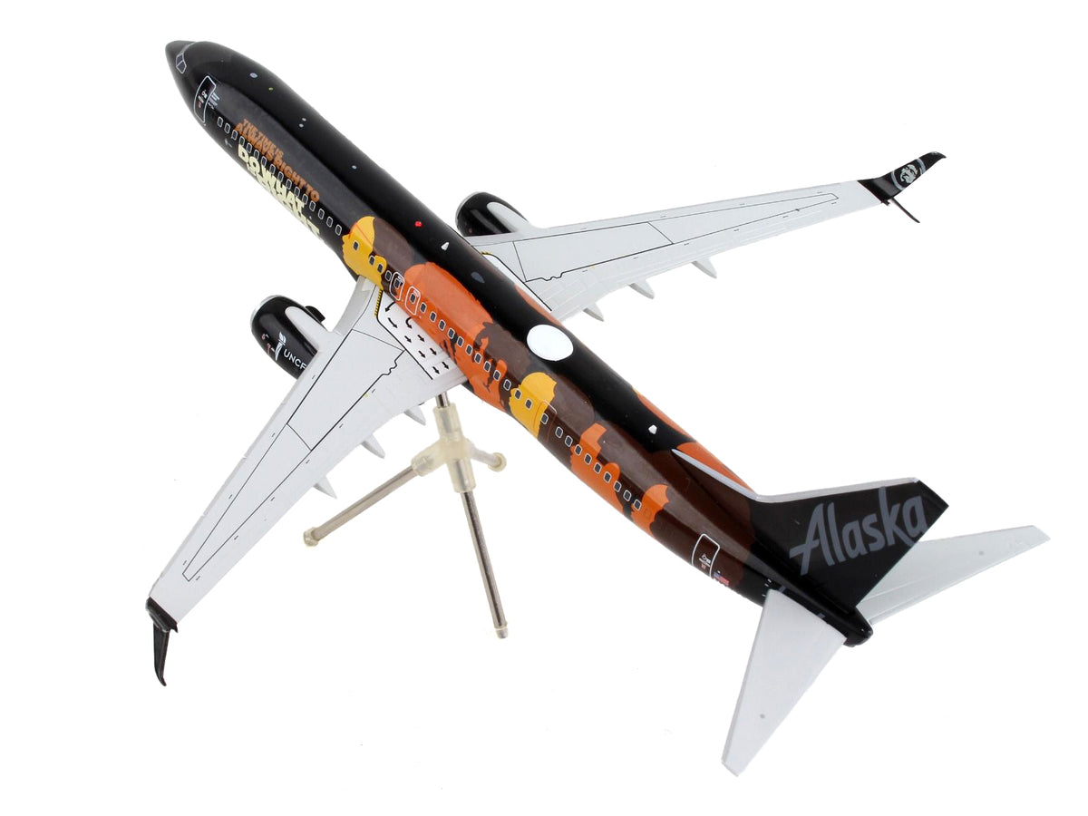 Boeing 737-900ER Commercial Aircraft 'Alaska Airlines - Our Commitment' Black with Graphics 'Gemini 200' Series 1/200 Diecast Model Airplane by GeminiJets
