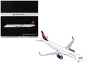 Airbus A321neo Commercial Aircraft 'Delta Air Lines' (N502DX) White with Blue and Red Tail 'Gemini 200' 1/200 Diecast Model Airplane by GeminiJets