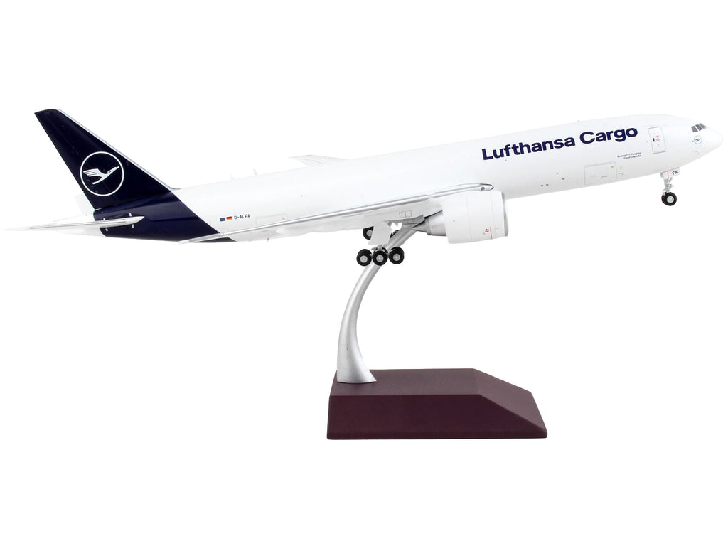 Boeing 777F Commercial Aircraft 'Lufthansa Cargo' White with Blue Tail 'Gemini 200' Series 1/200 Diecast Model Airplane by GeminiJets