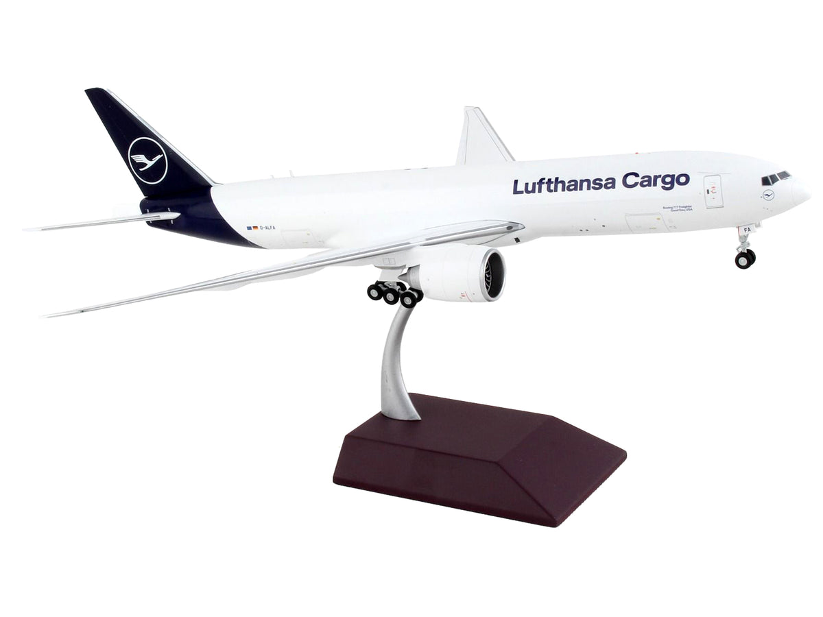 Boeing 777F Commercial Aircraft 'Lufthansa Cargo' White with Blue Tail 'Gemini 200' Series 1/200 Diecast Model Airplane by GeminiJets