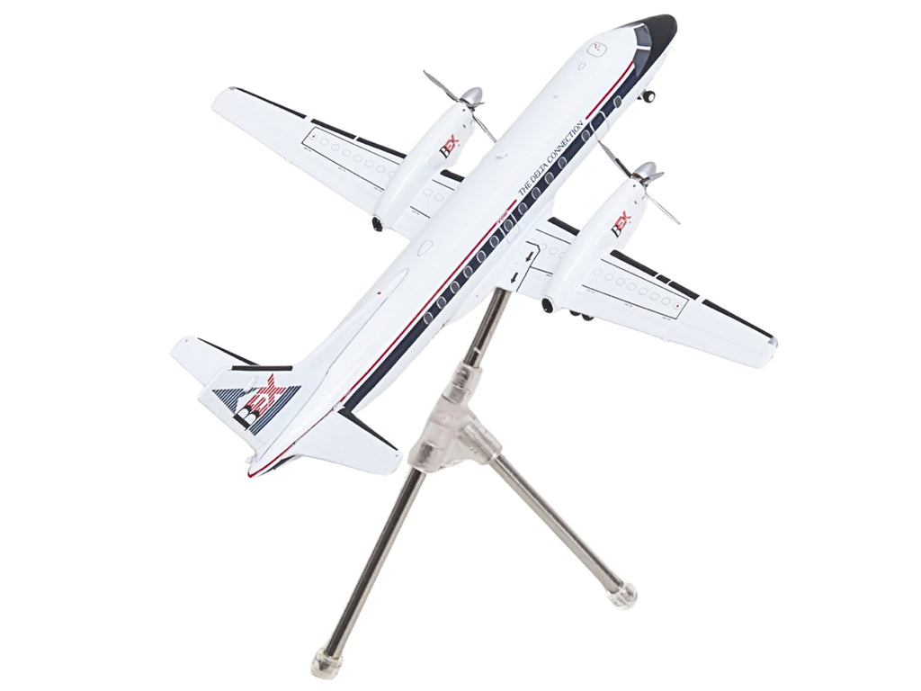 Saab 340A Commercial Aircraft 'Delta Connection - Business Express Airlines' (N749BA) White with Dark Blue and Red Stripes 'Gemini 200' Series 1/200 Diecast Model by GeminiJets
