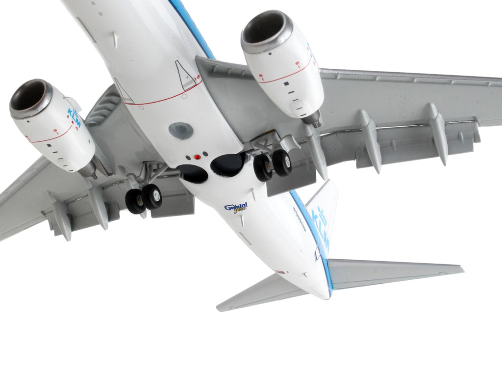 Boeing 737-700 Commercial Aircraft with Flaps Down 'KLM Royal Dutch Airlines' Blue with White Tail 'Gemini 200' Series 1/200 Diecast Model Airplane by GeminiJets
