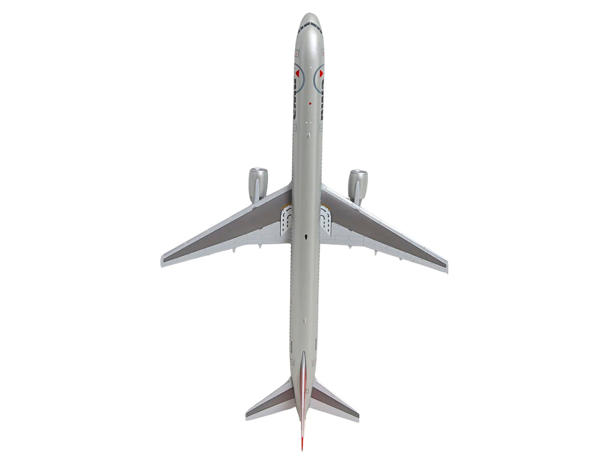 Boeing 757-300 Commercial Aircraft 'Northwest Airlines' (N587NW) Silver with Red Tail 'Gemini 200' Series 1/200 Diecast Model by GeminiJets