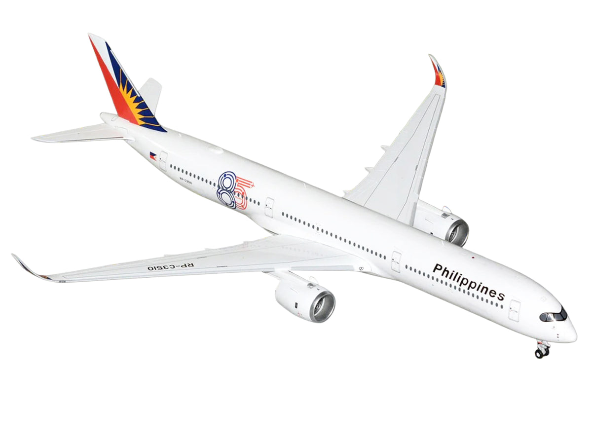 Airbus A350-1000 Commercial Aircraft 'Philippine Airlines' (RP-C3510) White with Tail Graphics 'Gemini 200' 1/200 Diecast Model Airplane by GeminiJets