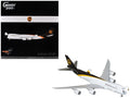Boeing 747-8F Commercial Aircraft 'UPS Worldwide Services' (N607UP) White with Brown Tail 'Gemini 200 - Interactive Series' Series 1/200 Diecast Model by GeminiJets