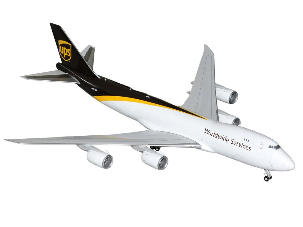 Boeing 747-8F Commercial Aircraft 'UPS Worldwide Services' (N607UP) White with Brown Tail 'Gemini 200' Series 1/200 Diecast Model by GeminiJets