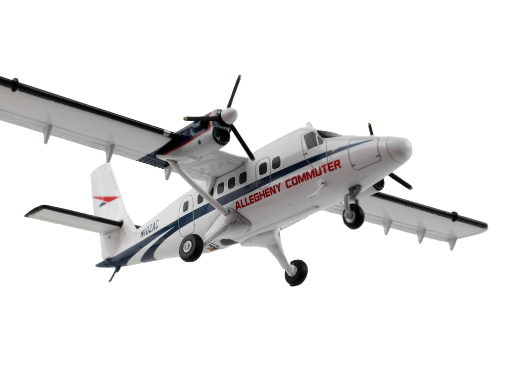 De Havilland DHC-6-300 Commercial Aircraft 'Allegheny Airlines' White with Blue Stripes 'Gemini 200' Series 1/200 Diecast Model Airplane by GeminiJets
