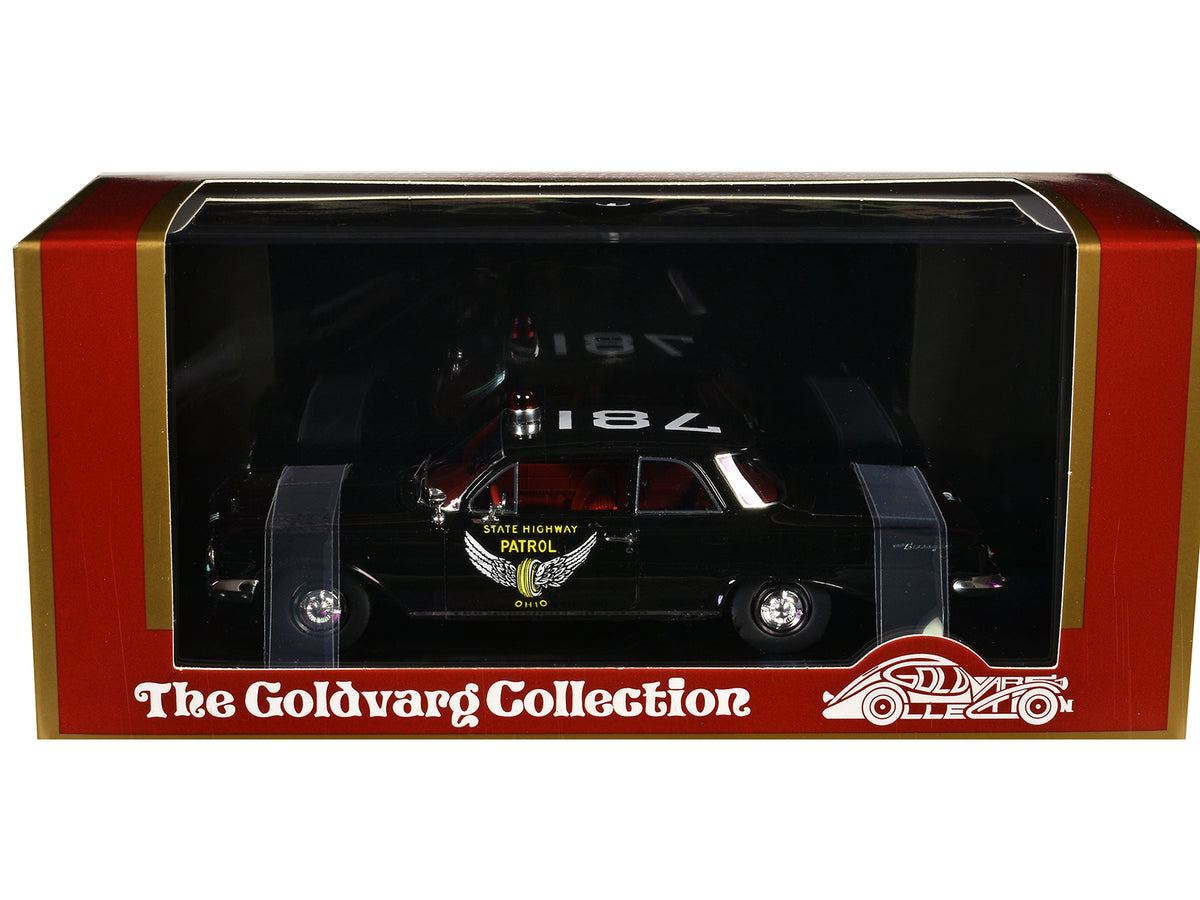 1961 Chevrolet Biscayne 'Ohio State Highway Patrol' Black with Red Interior Limited Edition to 150 pieces Worldwide 1/43 Model Car by Goldvarg Collection