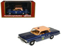 1961 Chevrolet Biscayne 'Nassau County Police Department' Blue Metallic with Beige Top Limited Edition to 150 pieces Worldwide 1/43 Model Car by Goldvarg Collection