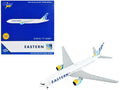 Boeing 777-200ER Commercial Aircraft with Flaps Down 'Eastern Air Lines' White with Striped Tail 1/400 Diecast Model Airplane by GeminiJets