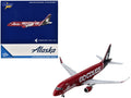 Embraer ERJ-175 Commercial Aircraft 'Alaska Airlines/Horizon - Washington State Cougars' (N661QX) Red with Gray Tail 1/400 Diecast Model Airplane by GeminiJets