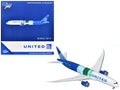 Boeing 787-9 Commercial Aircraft 'United Airlines - The Future is SAF' (N24988) White and Blue with Stripes 1/400 Diecast Model Airplane by GeminiJets