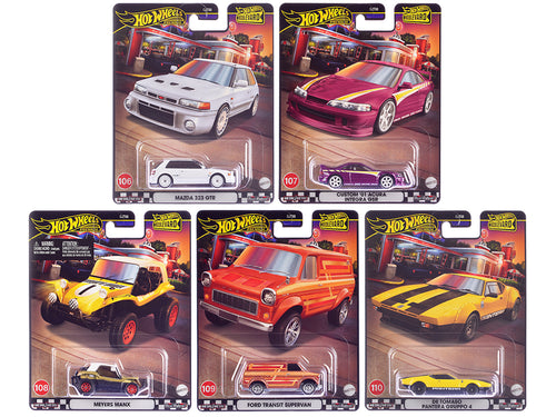 'Boulevard 106-110' 5 piece Set 'Premium' 2024 Series Diecast Model Cars by Hot Wheels