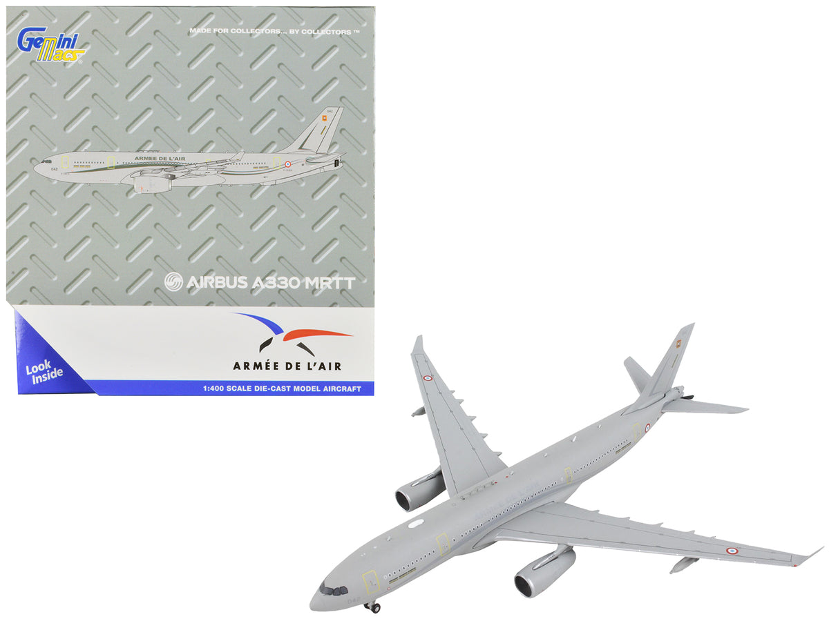 Airbus A330 MRTT Tanker Aircraft 'Armee de l'Air - French Air Force' Gray 'Gemini Macs' Series 1/400 Diecast Model Airplane by GeminiJets