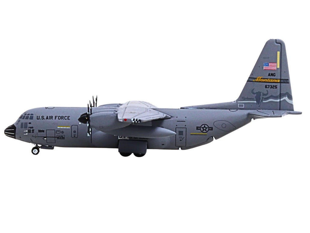 Lockheed C-130H3 Hercules Transport Aircraft '96-7325 120th Airlift Wing Montana Air National Guard' United States Air Force 'Gemini Macs' Series 1/400 Diecast Model Airplane by GeminiJets