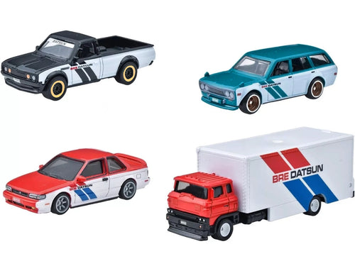 'BRE' Set of 4 pieces Series Hot Wheels 'Premium' 2024 Series U Diecast Model Cars by Hot Wheels