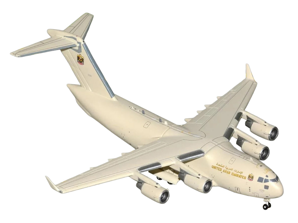 Boeing C-17 Globemaster III Transport Aircraft 'United Arab Emirates Air Force' Beige 'Gemini Macs' Series 1/400 Diecast Model Airplane by GeminiJets