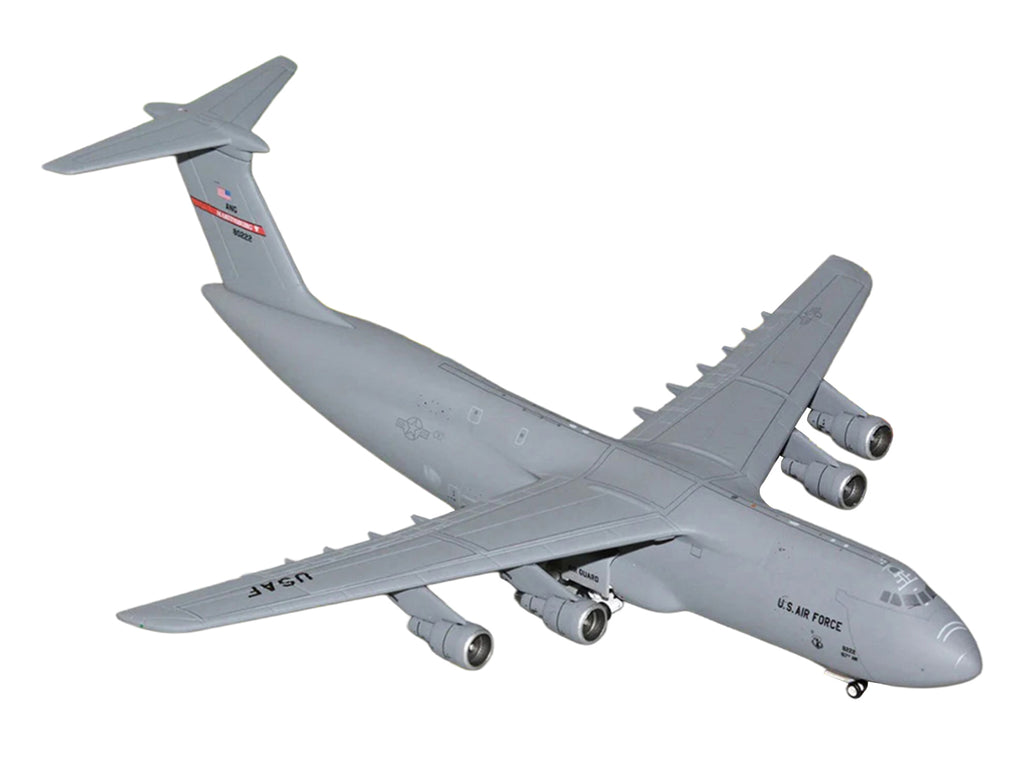 Lockheed C-5A Galaxy Transport Aircraft 'Martinsburg Air Force Base' United States Air Force (68-0222) Gray 'Gemini Macs' Series 1/400 Diecast Model by GeminiJets
