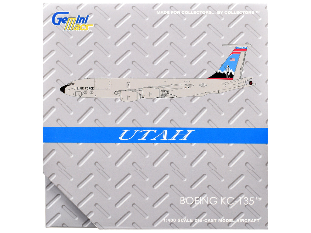 Boeing KC-135R Stratotanker Aircraft 'Utah Air National Guard' United States Air Force (61-0275) Gray 'Gemini Macs' Series 1/400 Diecast Model Airplane by GeminiJets