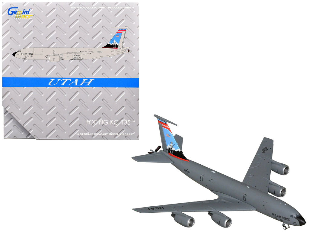 Boeing KC-135R Stratotanker Aircraft 'Utah Air National Guard' United States Air Force (61-0275) Gray 'Gemini Macs' Series 1/400 Diecast Model Airplane by GeminiJets