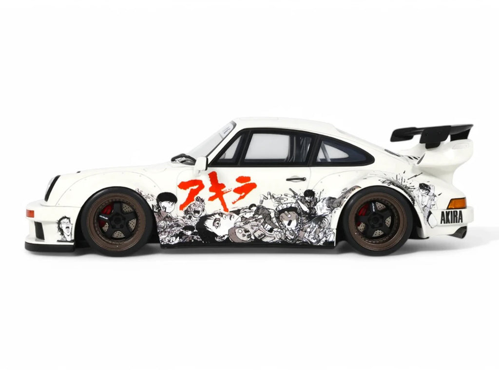 2024 RWB Akira White with Graphics 'Akira' (1988) Movie 1/18 Model Car by GT Spirit